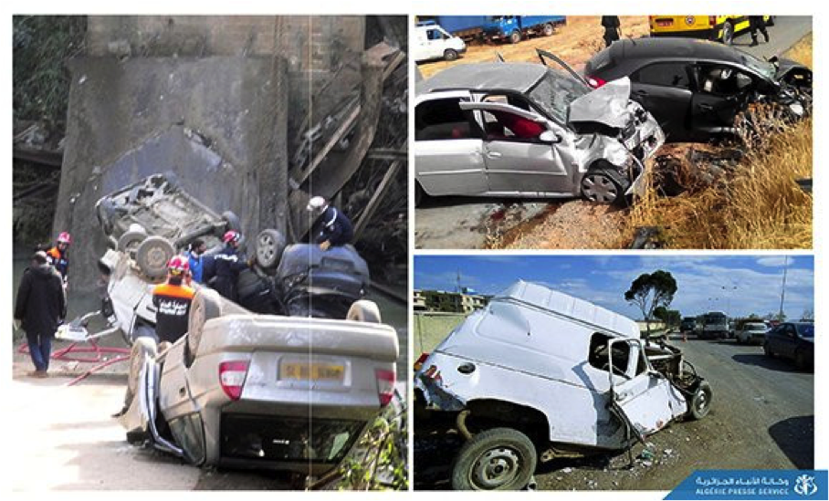 Accidents de la route: 35 morts et 1.474 blessés au cours de la semaine écoulée