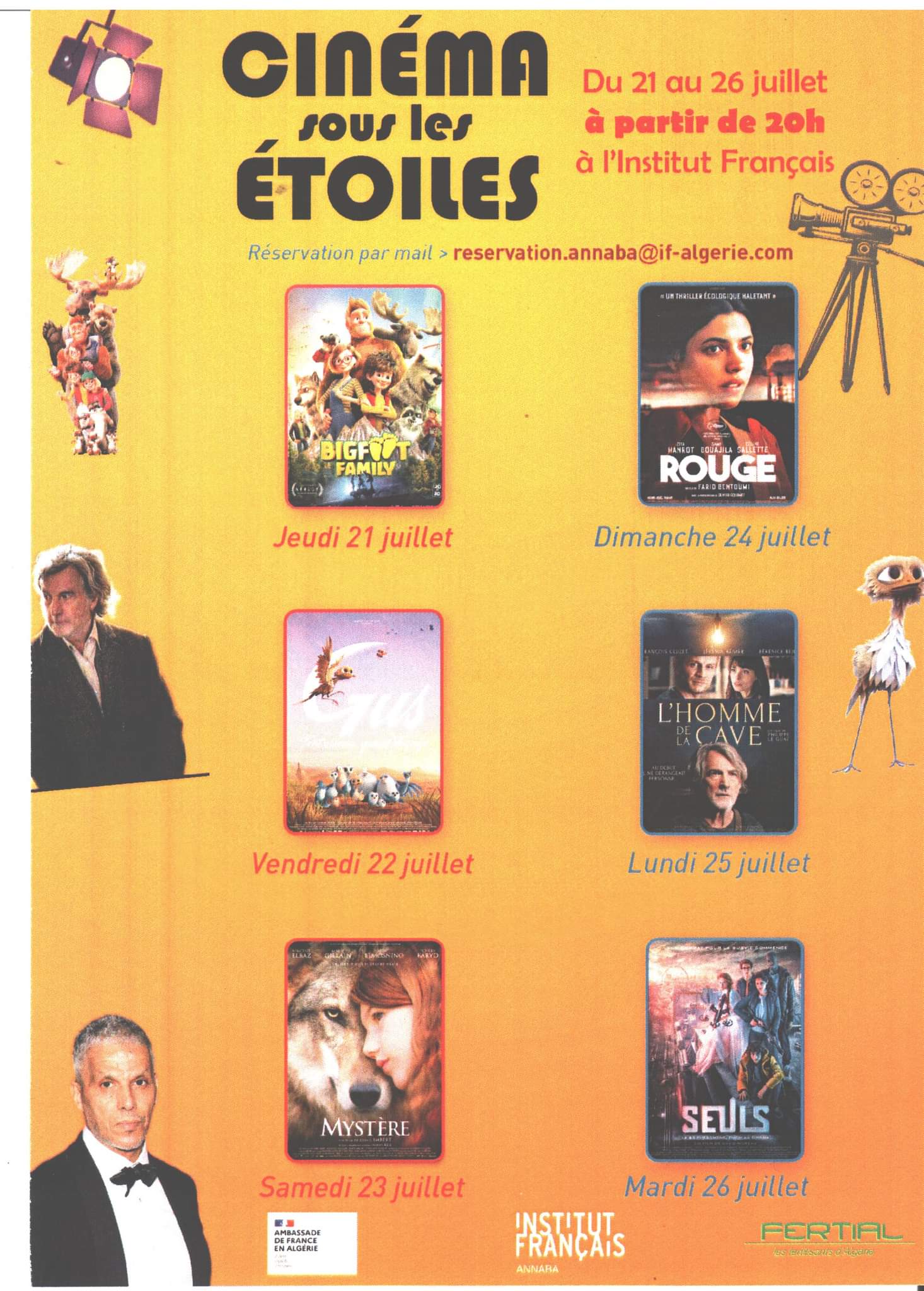 Institut français de Annaba : Reprise du « Cinéma sous les étoiles »