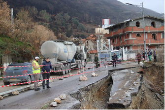 JIJEL : Enième affaissement de la RN 43 sur la corniche