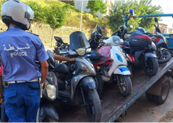 Contrôle des deux-roues motorisées : 529 mises en fourrière le mois d’août