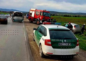 Accident de la route à Aïn El Barda : Un mort et 8 blessés