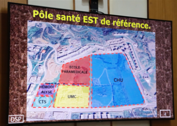 Une infrastructure de référence en maturation : Feuille technique de l’hôpital 500 lits d’El Bouni