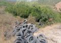 Forêt de Bouarif (Batna) : Des pneus usagés abandonnés  